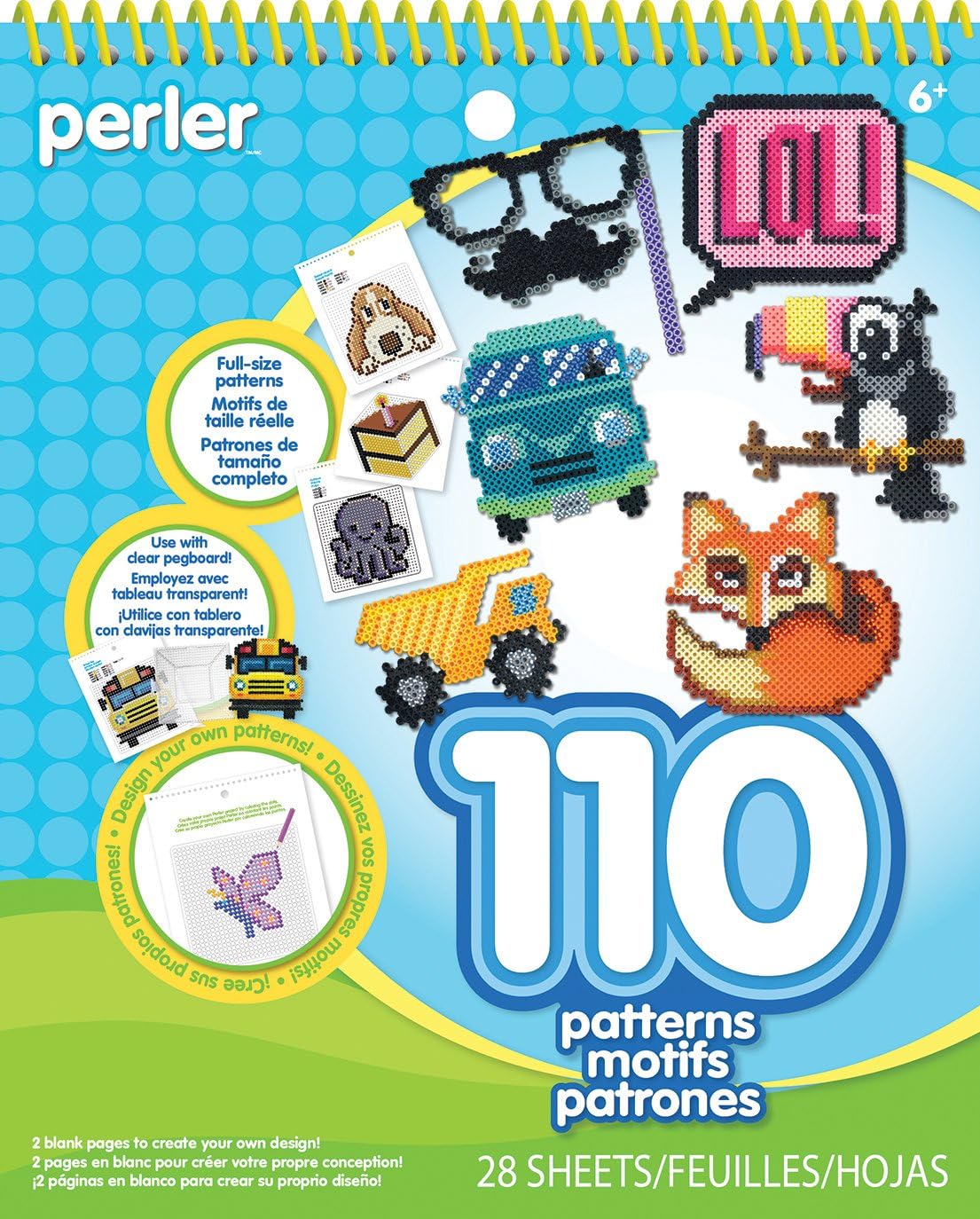 Perler Beads Pattern Pad and Idea Book, 28 pgs Toys & Games