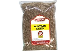 JIMIDAR SHUDH Ajwain Seeds (Carom Bishops Seed) Spice Whole 3.5oz (100g) ~ Natural | Vegan | Gluten Friendly | NON-GMO | Indian Origin