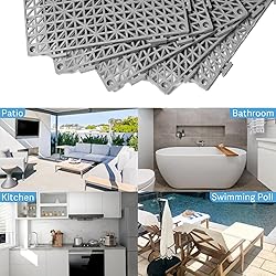 12” x 12” Drainage Interlocking Floor Tiles, 12