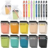 Kosiz 90 Pcs Valentine's Day Teacher Gifts from Students Coffee Cup Notepad with Pen Appreciation Sticky Notes Bulk Thank You Gifts for Teacher New Year Valentines School Classroom Supplies