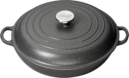 Le Creuset Flacher Brater Aus Gusseisen 30 Cm Stone Amazon De Kuche Haushalt
