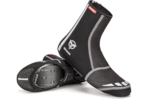 GEWAGE Cycling Shoe Covers -Warm Bike Shoe Covers - Windproof Mountain Road Cycling Overshoes - Cycling Shoe Cover for Men Women