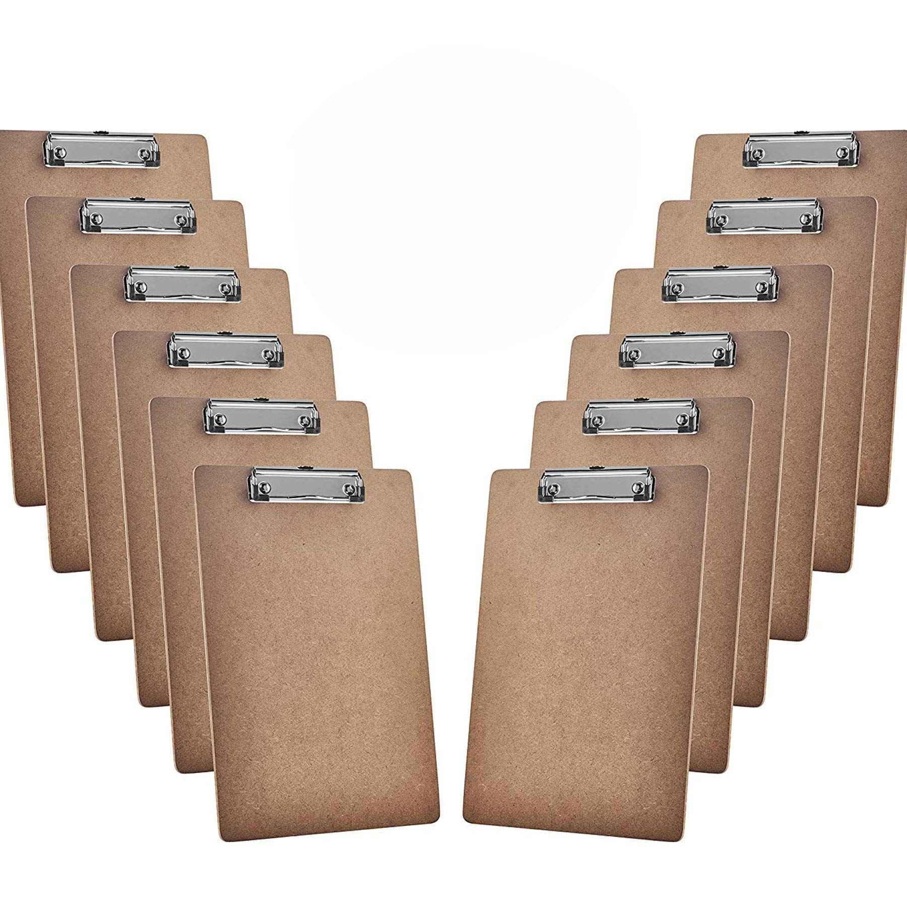 Acrimet Clipboard Letter Size A4 (33 cm x 23 cm) Low Profile Clip (Hardboard) (12 Pack)