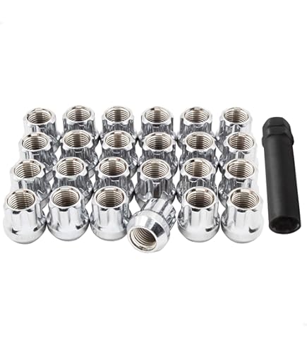 32-Pack Black 14x1.5 Open End Bulge Acorn Lug Nuts - Foto 4