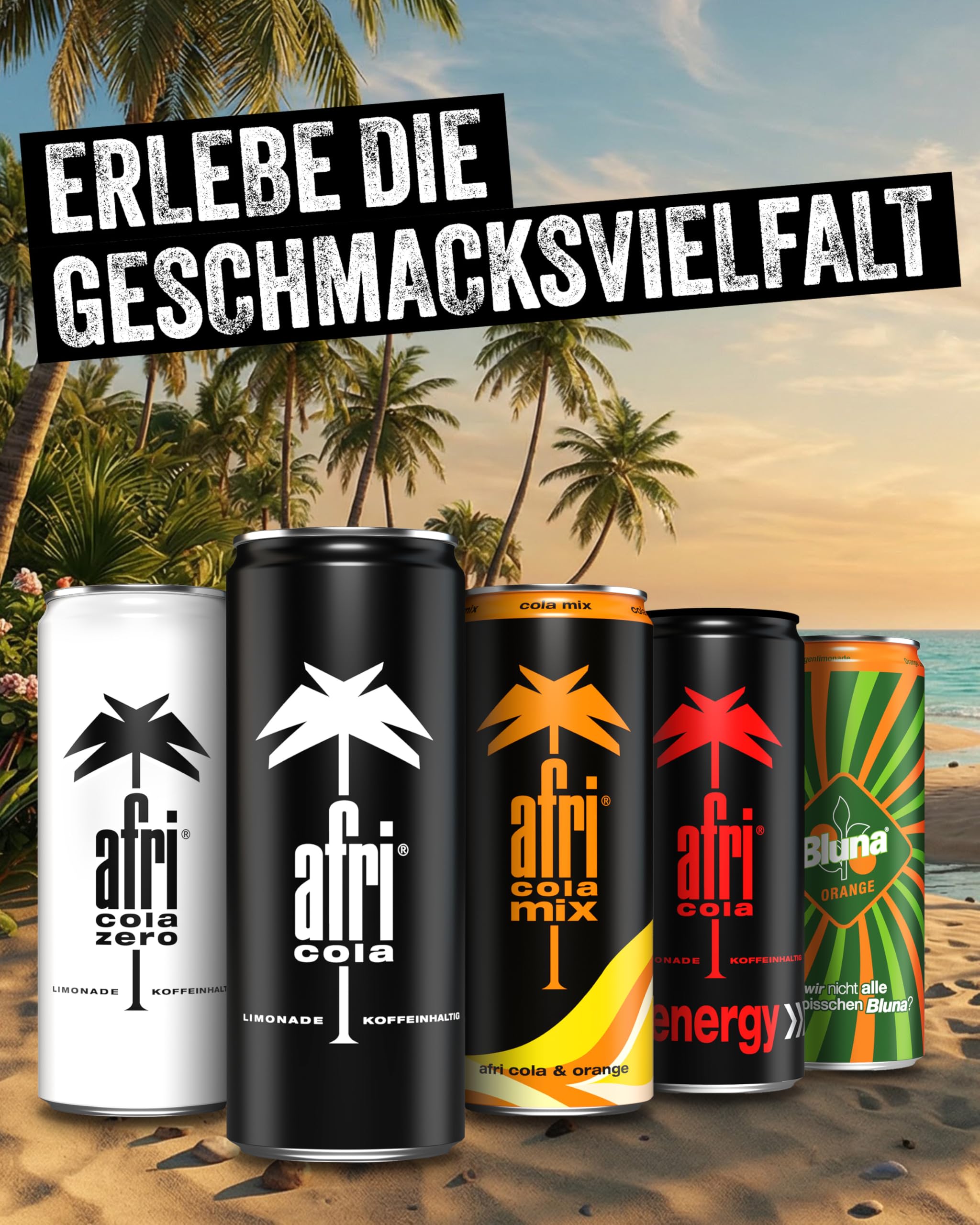 afri cola – Cola-Drink 24 x 330 ml in der Dose – Kultgetränk mit Zucker & vollem afri-Geschmack – Koffeinhaltige Cola-Limonade mit intensivem, einzigartigem Geschmack in praktischen Getränkedosen 7