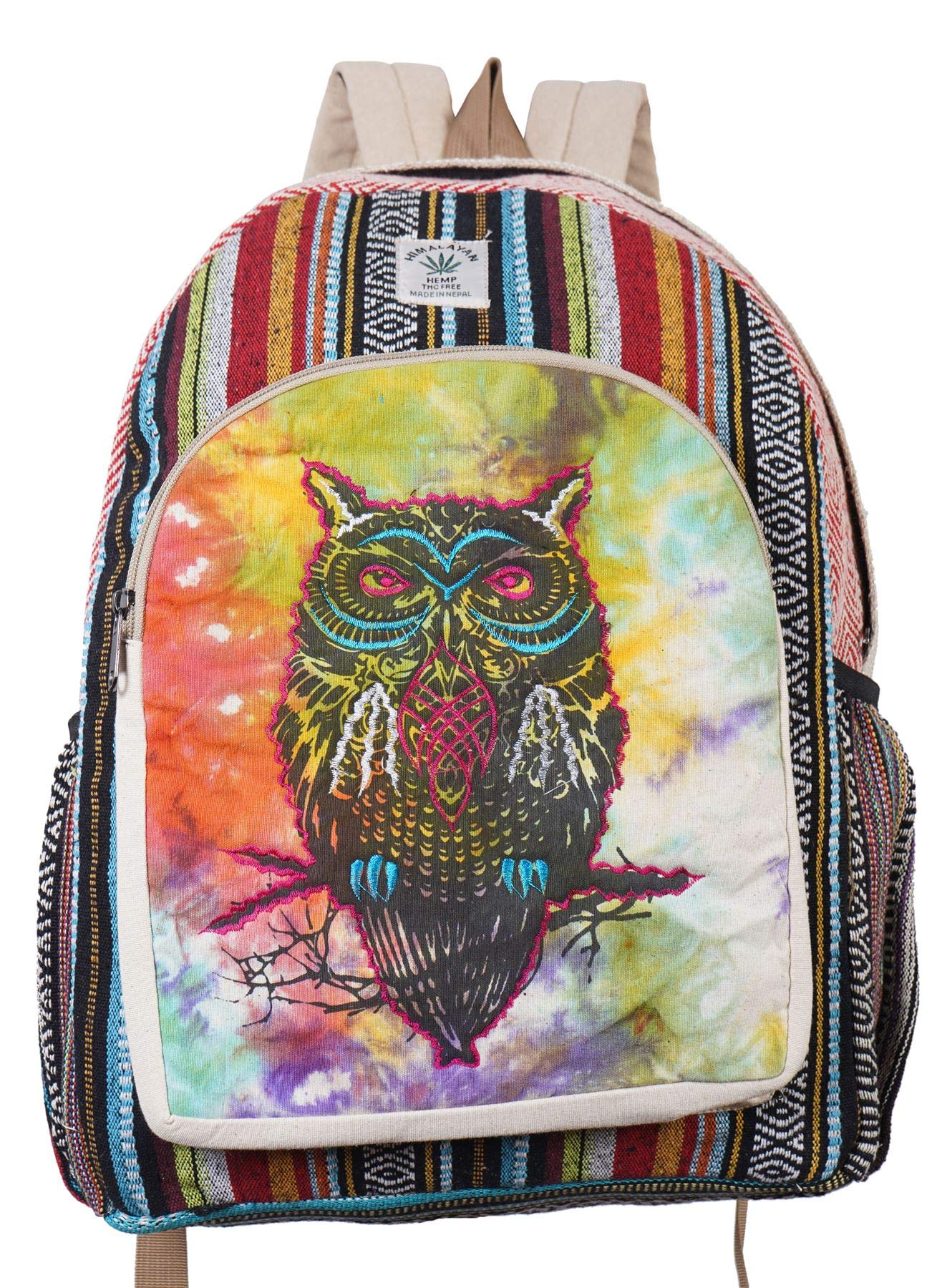 Ezhippie Unisex Tie Dyed Hemp Backpack, 113