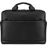 Moleskine Classic 2.0 Slim Briefcase, Black | Slim briefcase with organized compartments, padded laptop storage, and professional everyday design.