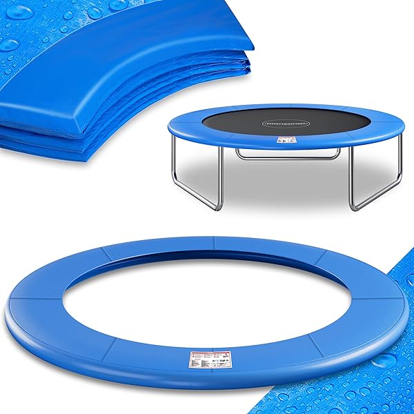 Monzana® Trampolin Randabdeckung Ø 183 244 305 366 427cm 30cm breit 100% UV-beständig reißfest wetterbeständig universell Federabdeckung Randschutz