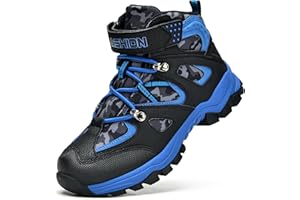 Littleplum Kids Snow Hiking Boots Antiskids Waterproof Booties Outdoor Shoes for Boys Girls