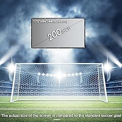 NIERBO 200 inch Projector Screen Metal Ambient