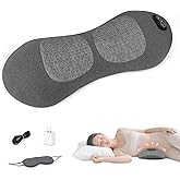 Lifiora 3-in-1 Back Massager with Heat & Vibration, Smooth Spine Triple Fusion Lumbar Support Pillow for Lower Back and Sciatica Pain Relief, Deep Tissue Relaxation for Bed or Office Chair
