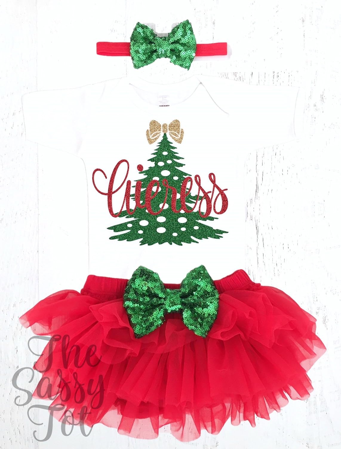 baby's 1st christmas outfit