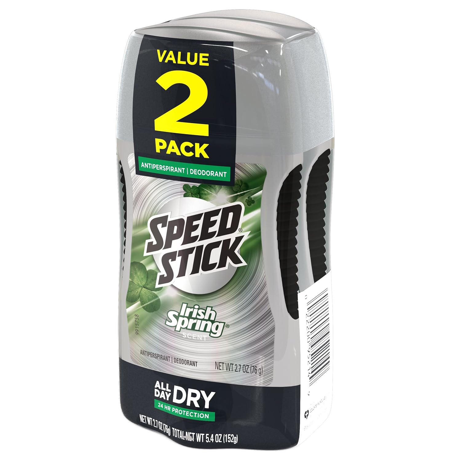 Mennen Speed Stick Irish Spring Antiperspirant Deodorant, Original 2.7 Ounce, 2 Count : Beauty
