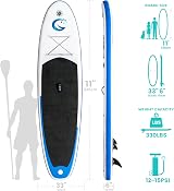 FunWater Inflatable Stand Up Paddle Board 335x82x15 cm Ultra-Light view 2