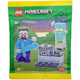 LEGO Minecraft: Steve Minifigure with Furnace and Diamond Armor