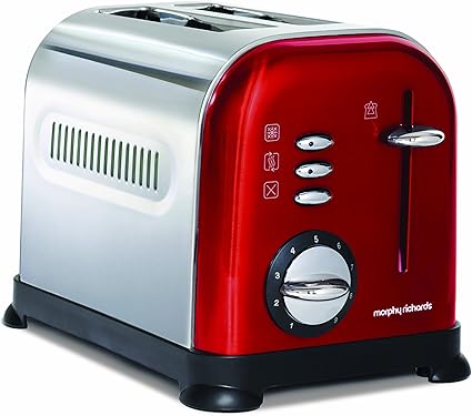 Grille Pain 2 Fentes Extra Longues Gp547a Rouge Inox Riviera Bar La Redoute