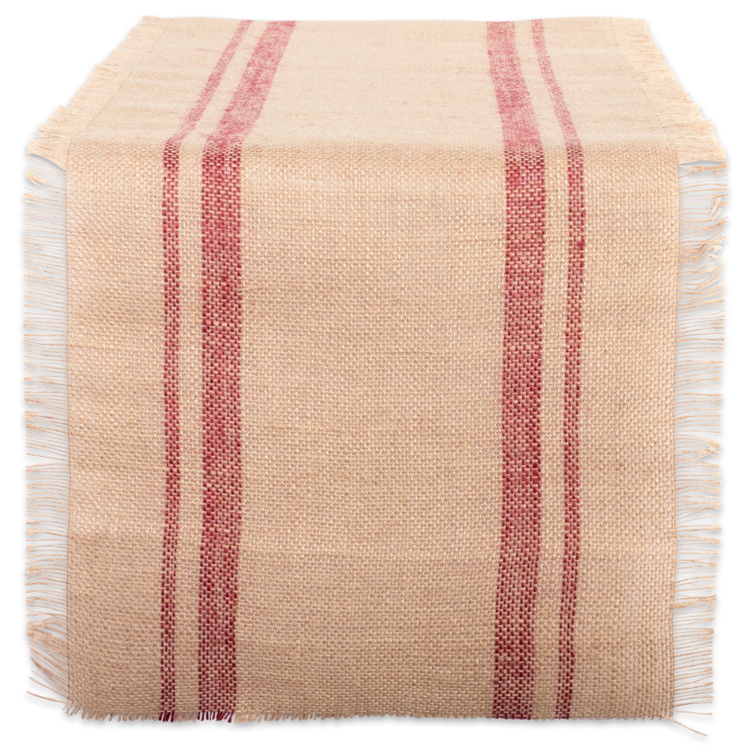 DII Kitchen Tabletop, Jute, Red, Table Runner, 14x108
