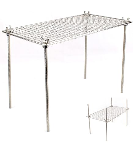 CAMPINGMOON Grillrost Für MT-055 Holzkocher – Edelstahl 304, 44x32 Cm, Stabil Für Töpfe & Dutch Oven