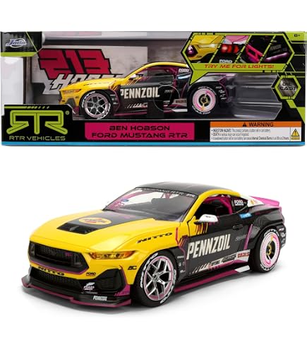 Amazon.com: Jada Toys Pennzoil 2025 Ford Mustang RTR 213 Ben