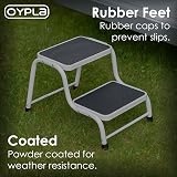 Oypla Double Caravan Step Stool Steel Non Slip Rubber Tread 150kg view 3