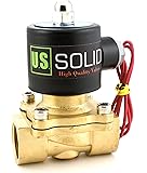 3/4" Brass Electric Solenoid Valve 110-VAC Normally Closed water, air, diesel...