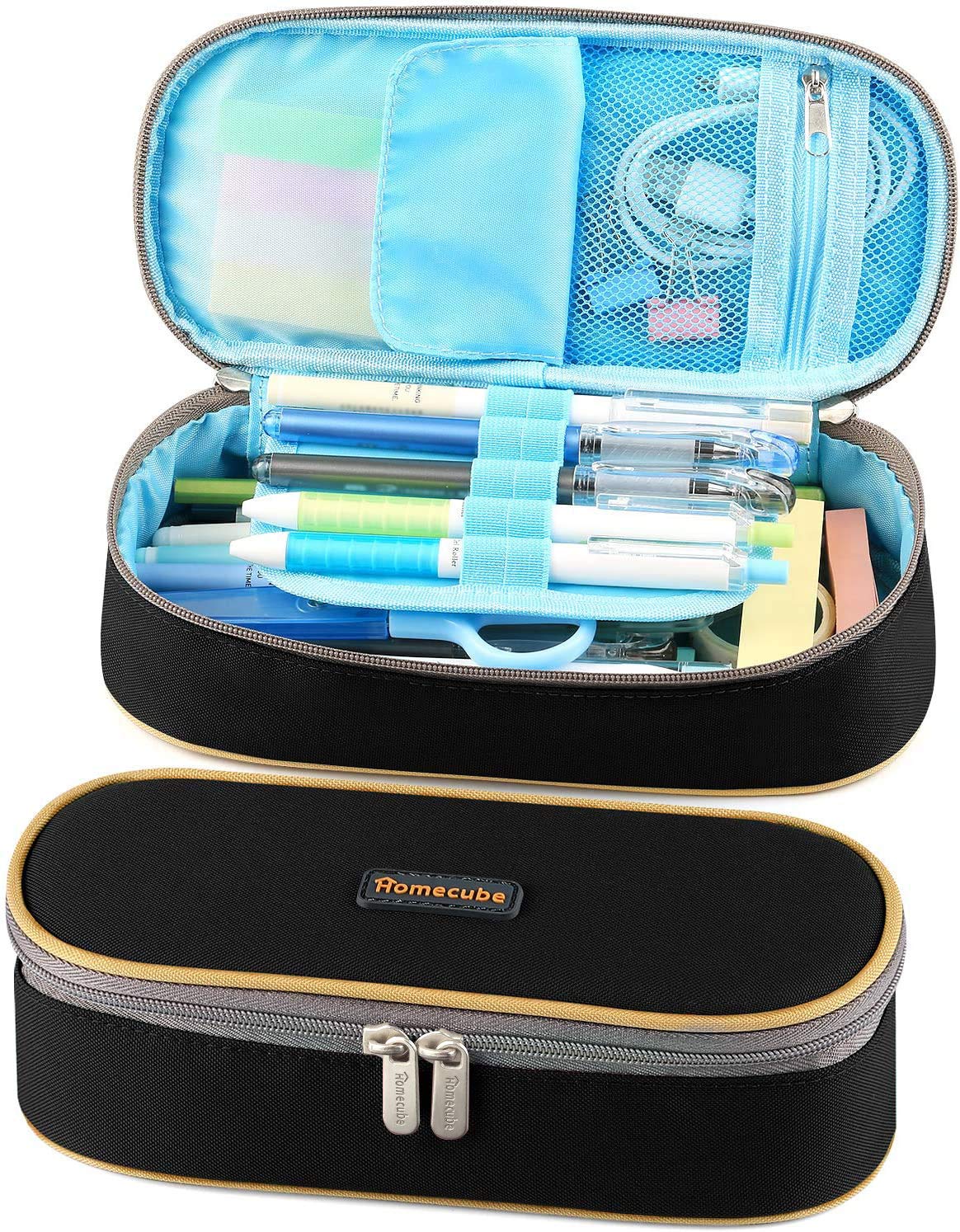 Pen Case, Homecube Big Capacity Waterproof Pencil Bag Oxford Makeup