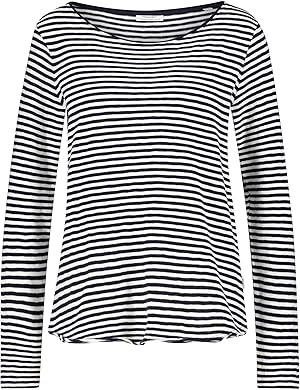 Marc OߴPolo Damen Langarmshirt aus Bio-Baumwolle mit Logo