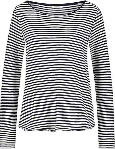 Marc OߴPolo Damen Langarmshirt aus Bio-Baumwolle mit Logo