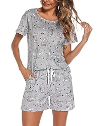 ENJOYNIGHT Womens Pajama Shorts Sets Cotton Pjs