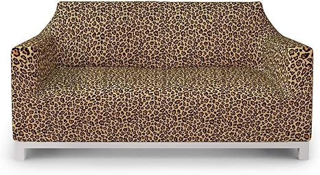 Amazon Ambesonne レオパード柄 家具カバー レオパード柄 イラスト エキゾチックファウナ風パターン ストレッチソファカバー 装飾用1枚プロテクター Loveseat Socov Loveseat ソファカバー マルチカバー オンライン通販