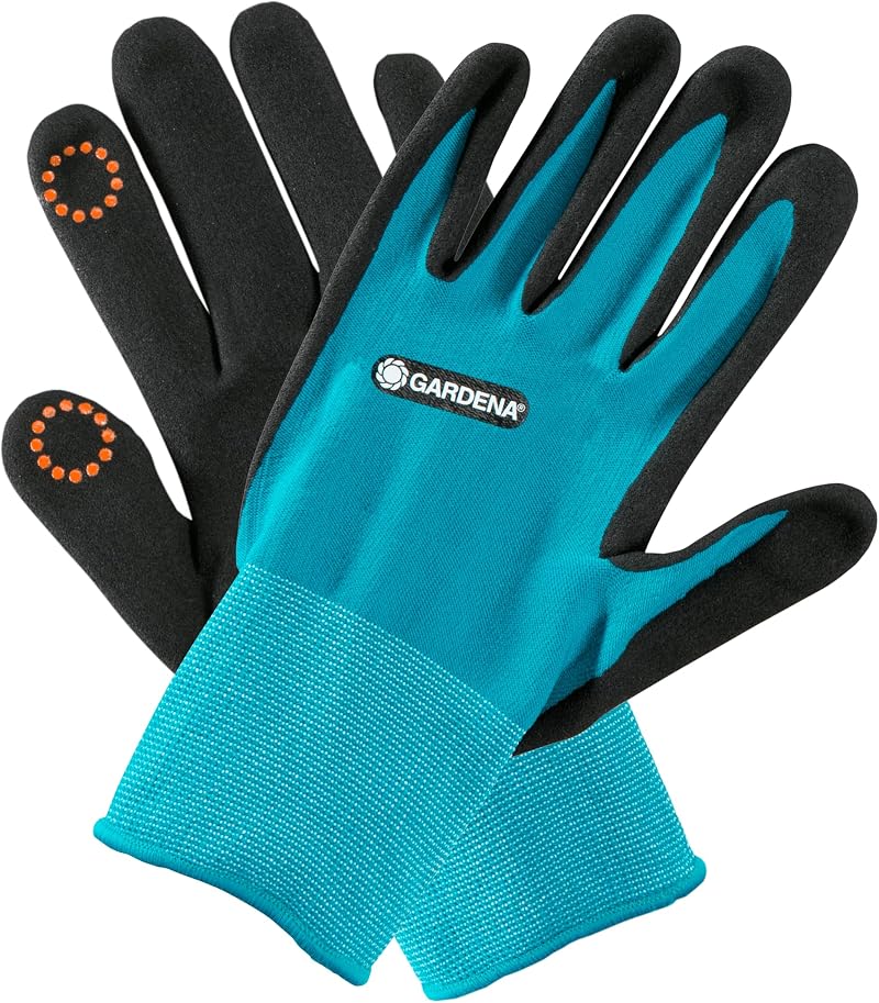 Gardena Planting Soil Gloves Size 9/L Nitrile Palm Mobile Touch Waterproof