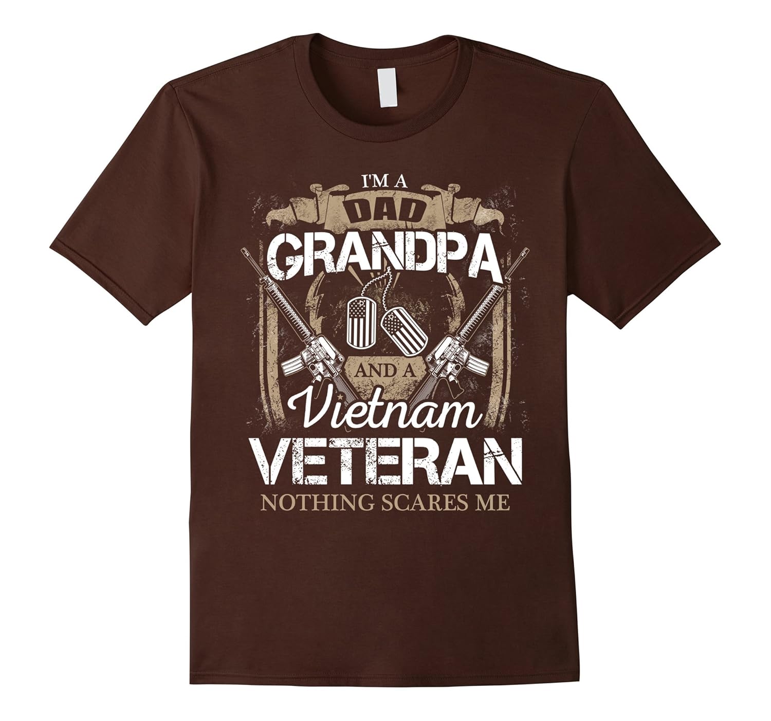 Mens I'm A Dad Grandpa And A Vietnam Veteran Shirt-anz