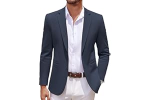 COOFANDY Men's Casual Knit Blazer Two Button Lightweight Sport Coats Suit Jacket