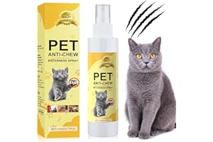 Wuxptrn Cat Deterrent Spray. Cat Repellent Indoor for Cats and Kittens. Cat Scratch Deterrent Spray Training Aid for Plants, Furniture, Floors, Carpets, Sofas, Curtains, Indoor and Outdoor Use. 175ML