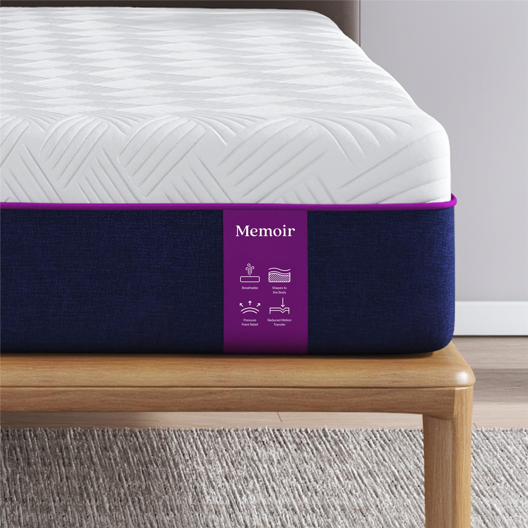 Photo 1 of Signature Sleep Memoir 12 Inch Memory Foam Mattress-in-a-Box, Medium, Certipur-US and OEKO-TEX, Queen Mattress has been shipped so there’s a little bit of dust on the cover but the color the cover does come off and you can’t wash it