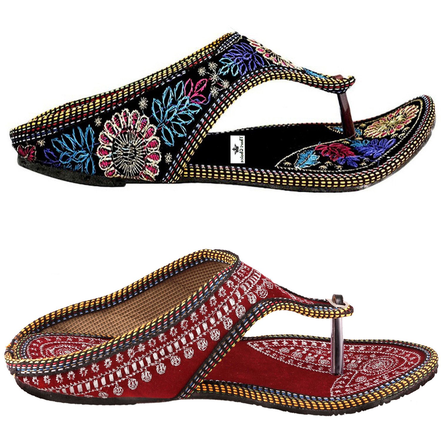 thari choice woman ethic flat stylish slipper combo pack