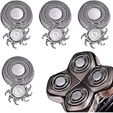 4pcs Shaver Replacement Blades for Skull Shaver Pitbull Caver PRO Series,Replacement Heads Compatible with Skull Shaver Pitbull Gold/Silver/Platinum/Diamond Pro Shaver and Palm Shaver