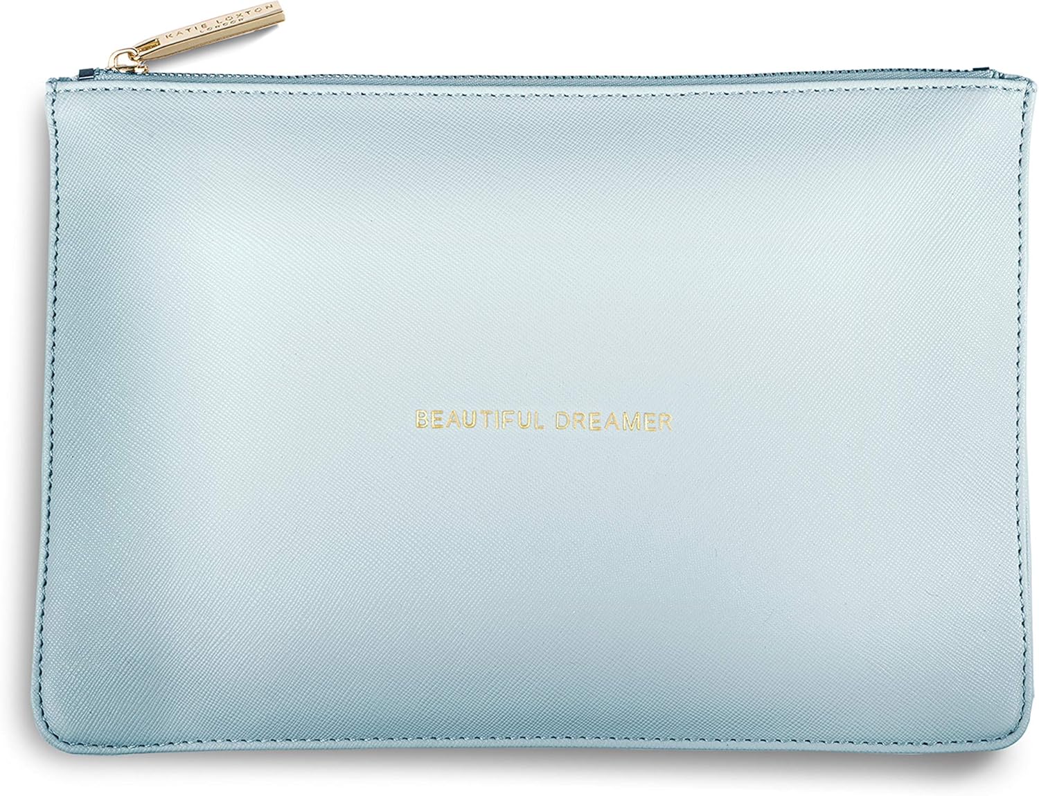 blue grey clutch bag