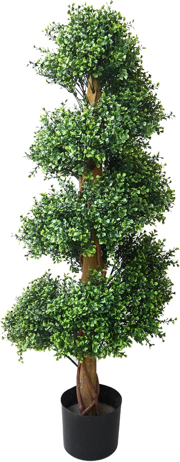 Pure Garden Boxwood Spiral Tree, 48