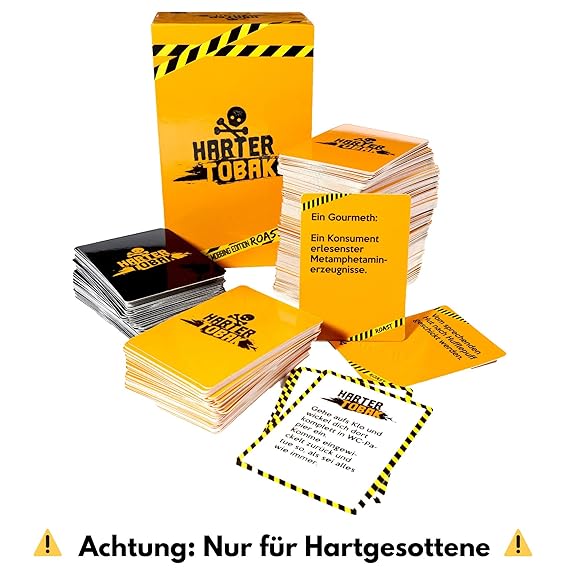 Harter Tobak Spiel (Die Mobbing Edition) - Das Brutal Lustige Kartenspiel Für Erwachsene – Deine Freunde Mobben Und Dafür Gef