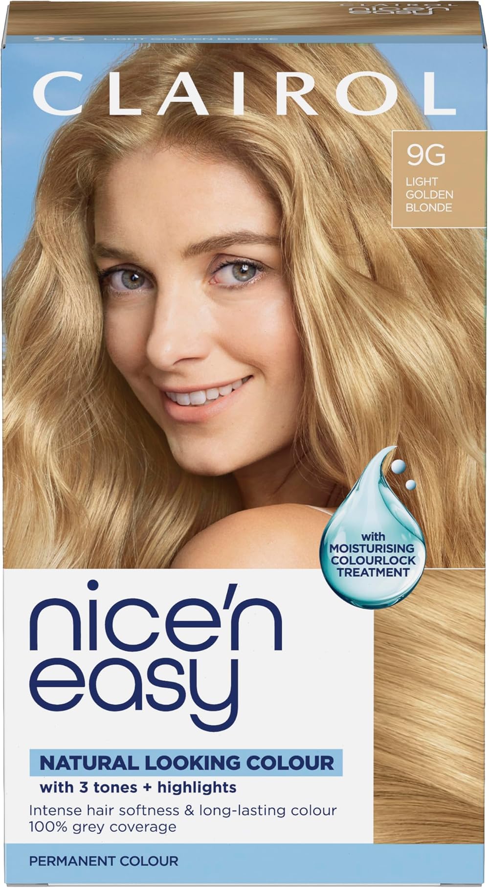 Clairol Nice'n Easy Crème Natural Looking Oil Infused Permanent Hair Dye 9G