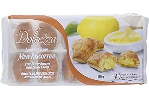 Dolcezza Lemon Mini Biscottini, Lemon, 110 g (Pack of 1)