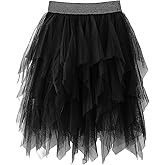 Jastore Girls Sweet Layered Mesh Skirt Party Birthday Dance Princess Skirt