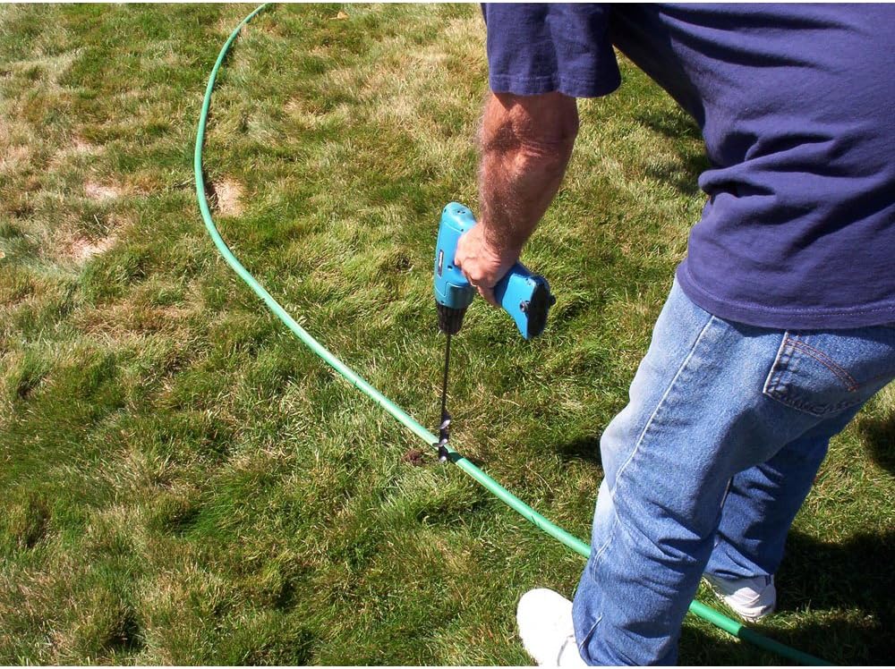 Yard Butler Roto Earth 18” Aerating Irrigating Planting Auger Drill Bit Digs Holes For You, REA-4 : Planting Auger Bit : Garden & Outdoor