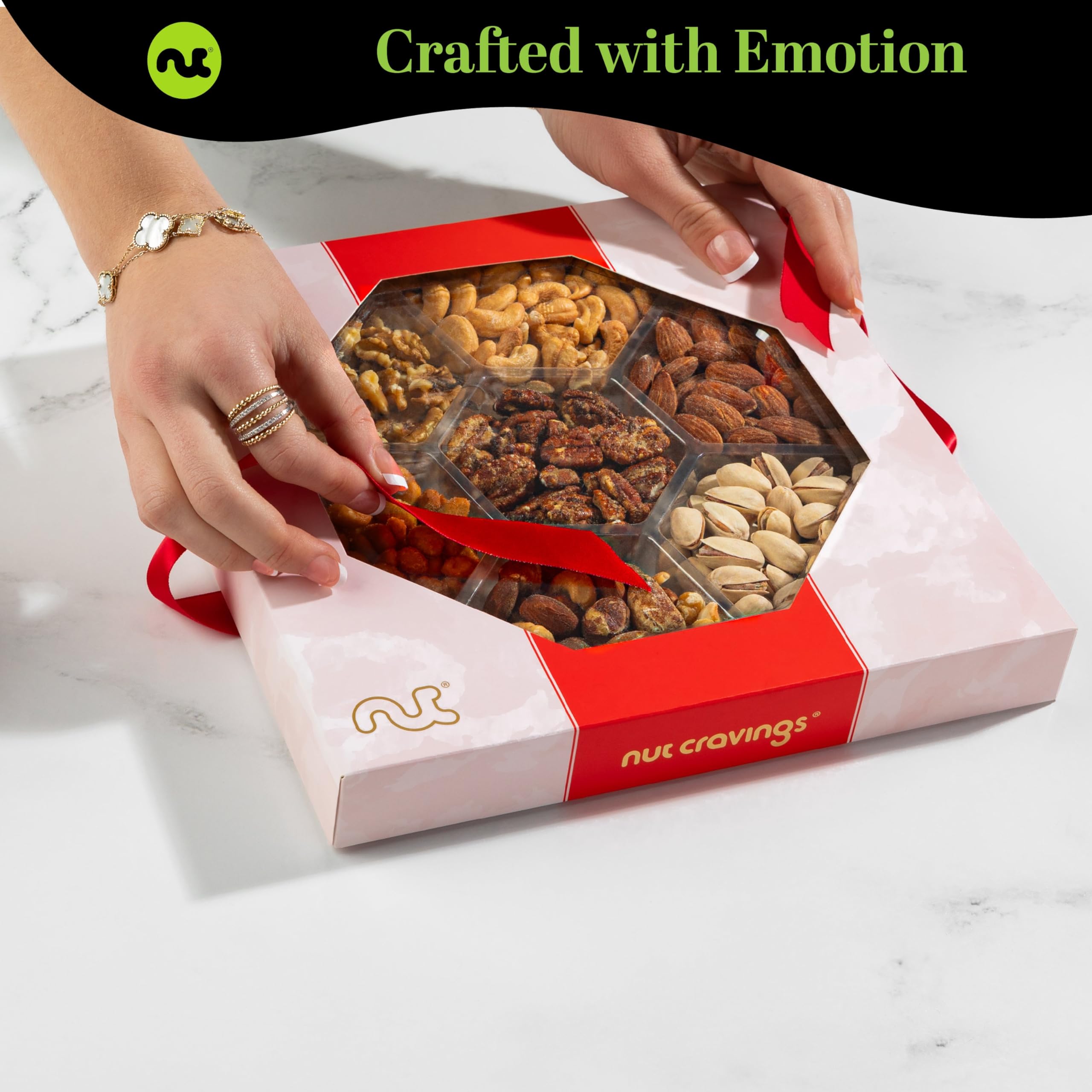 Mua NUT CRAVINGS - Thanksgiving Mixed Nuts Gift Basket in Red Gold Box ...
