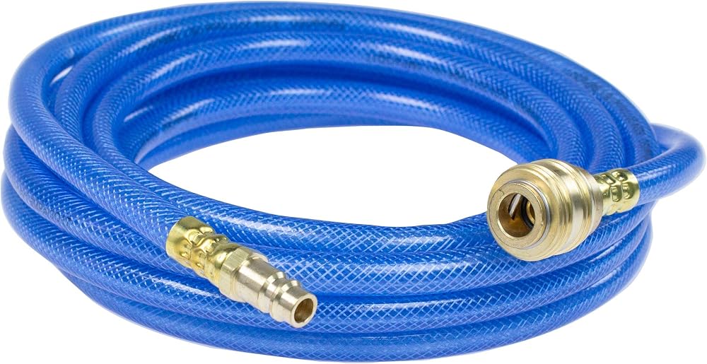 As Schwabe 12705 PVC Compressed Air Hose 5m x 9x3mm NW 7.2 Blue Transparent