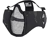 OneTigris 6" Foldable Half Face Mesh Mask with Ear