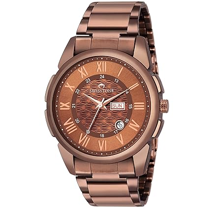 G365-BRW-ACH Metal Chain Wrist Watch for Men