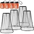 HESTYA 4 Pack Mosquito Net Mesh for Head Face Neck Fly Netting Hood from Bugs Gnats No See Net with Carry Bags for Outdoor