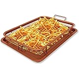 Copper Crisper Oven Air Fryer – Non Stick Crisper Tray Copper Basket Air Fryer